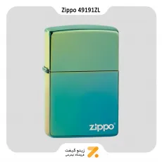 فندک زیپو سبز مدل 49191 زد ال-Zippo Lighter 49191ZL W/ZIPPO- LASERED